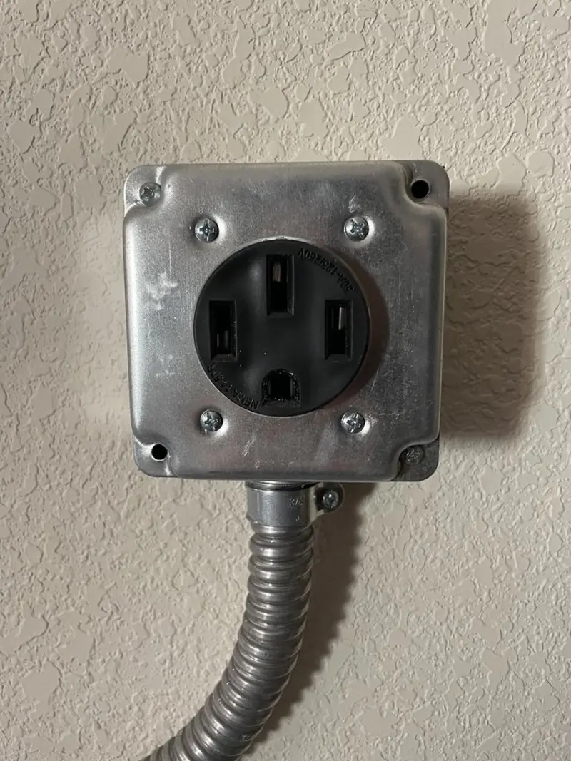 NEMA 14-50 outlet installed for Electrical Panel Upgrade in Wadsworth